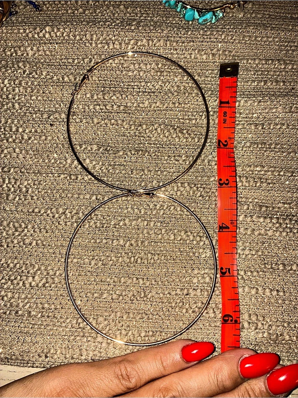 Gold Hoop Earrings Like New